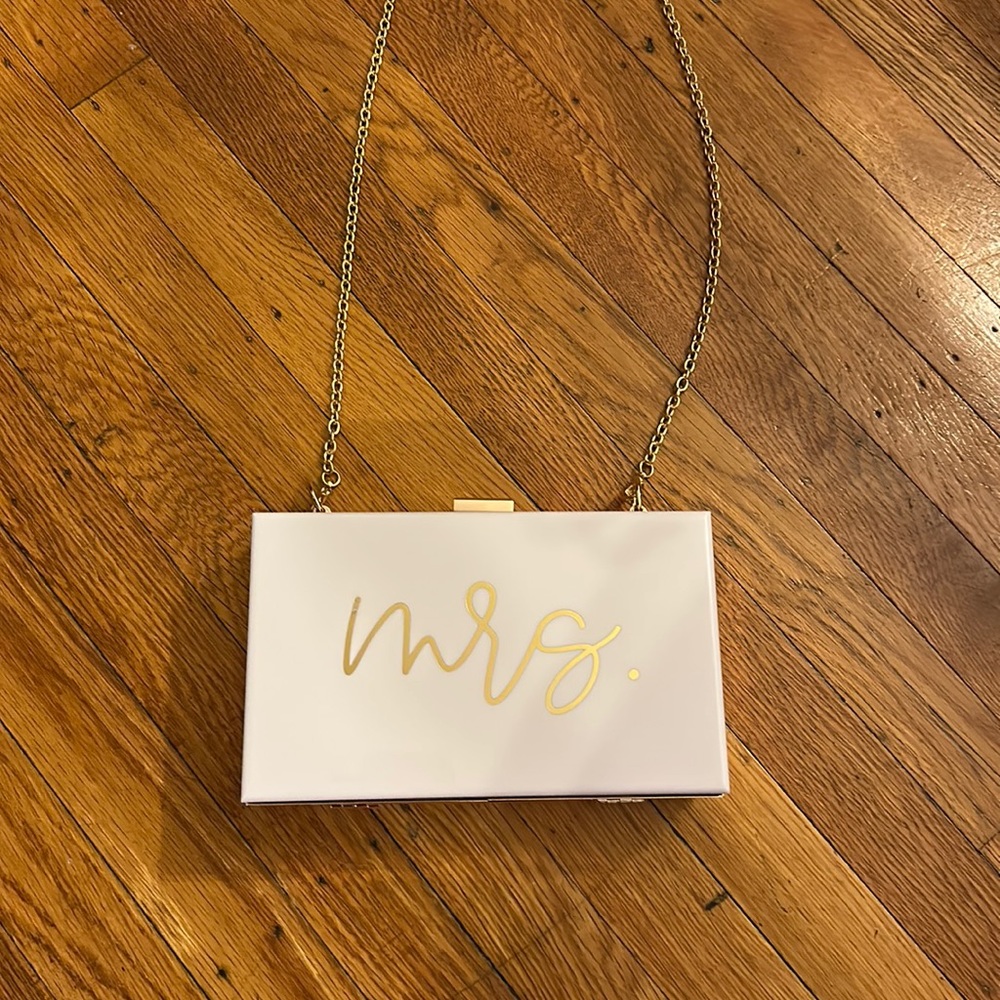 Wedding mrs purse crossbody